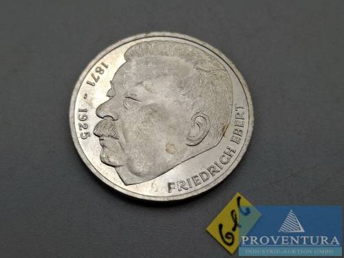 Silbermünze Bundesrepublik Deutschland 5 DM Friedrich Ebert 1975 vz Silber .625 11.2 gr Rauhgewicht